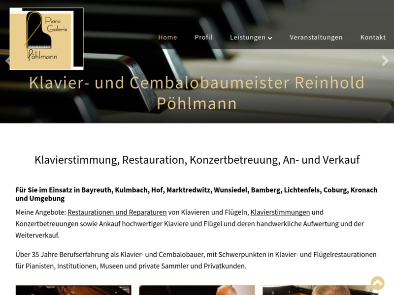 Klavier- und Cembalobaumeister Reinhold Pöhlmann
