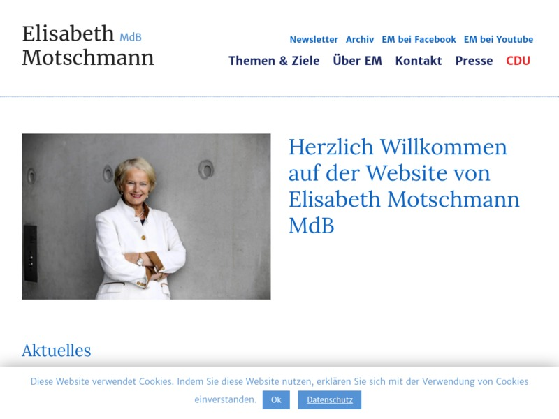 Website von Elisabeth Motschmann