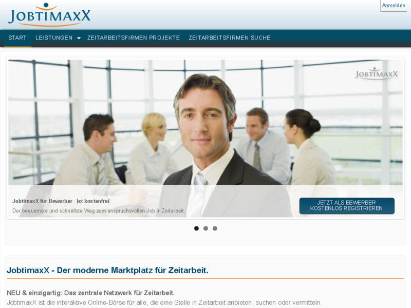 Jobtimaxx - Marktplatz für Zeitarbeit