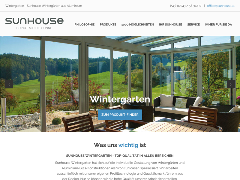 Wintergärten - Wintergartenbau - Sunhouse Wintergarten