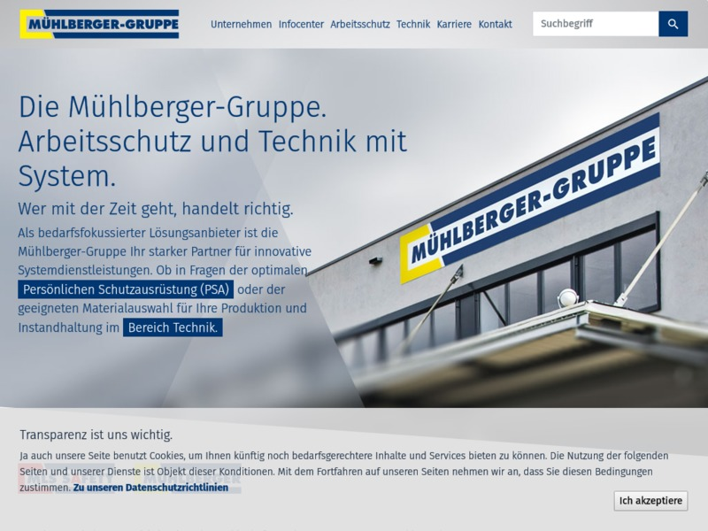 Mühlberger Gruppe Website